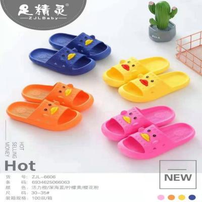 China Good quality YH-MX006 1.25 dollars kids printed models boys and girls mix size mix colors real photos for kids hotel slippers for sale