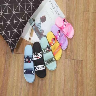 China Good quality YH-MX002 1.25 dollars kids printed models boys and girls mix size mix colors real photos for kids house slippers for sale