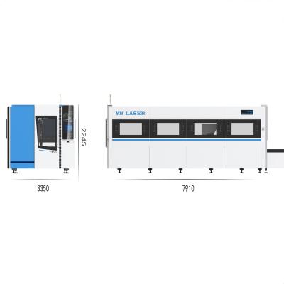 China Laser CUTTING 1000W 2000W 3000W 4kw CNC Fiber Laser Cutter For Stainless Steel Aluminum Iron Brass Metal Raycus Fiber Laser Cutting Machine for sale