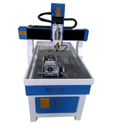 China MDF Yaoneng ALUMINUM ACRYLIC WOOD 2.2kw mini 6090 4 Axis CNC Router Machine Engraving Carving Machine Wood CNC Router Wood Engraving Machine for sale