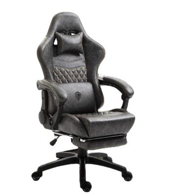 China Hot Selling PU Convertible Leather High Back Adjustable Swivel Task Gaming Chair Office Chair E-sport Chair With Massage Lumbar Support for sale