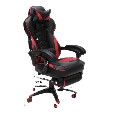 China High Quality Ergonomic E-sports Convertible Swivel Lumbar Recliner Massage Office Chair Gaming Chair With Headrest Support for sale