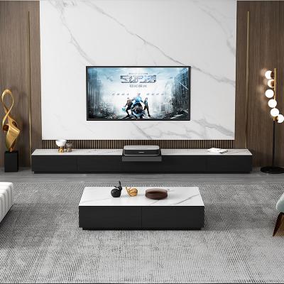 China Luxury Convertible Nordic Living Room Cabinet Nordic Laser TV Coffee Table Furniture TV Stand With Storage for sale