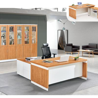 China Expandable Customer Designs Acceptable Office Furniture Cabinet Meeting Table Computer Desk Partition Solid Wood Desk for sale