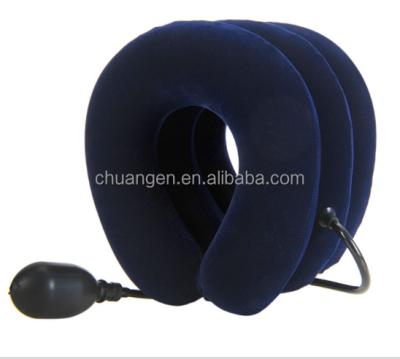 China Cheap Inflatable Traction Device Air Neck Traction Device Full Price Full Flannel Cervical Collar for sale