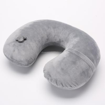 China Hot Selling Inflatable Neck Traction Device Car Neck Pillow Inflatable Neck Massage Cervical Pillow for sale