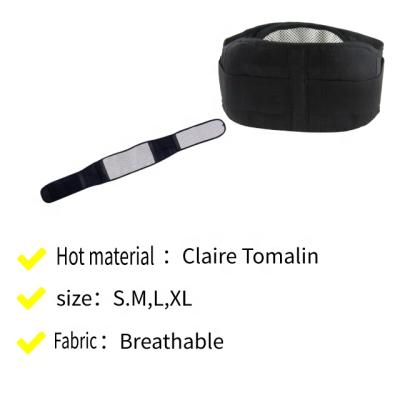 China Self-friendly Magnetic Lumbar Heating Brace Tourmaline Lumbar Support Waist Support Belt For Waist Pain for sale