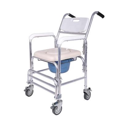 China 2020 Adjustable Health Care Physiotherapy Protective Device Commode Portable Chair Toilet Chair For Elderly for sale