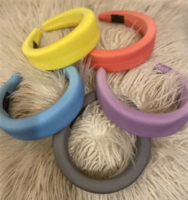 China Wholesale Hot Soft Party Fashion Hair Circle 20 Colors Women Padded Sponge Headband for sale