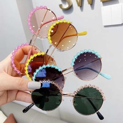 China Round Baby Boy Girls Sunglasses Glasses Kids Sunglasses Fashion New Shading Cute Glasses For Children for sale