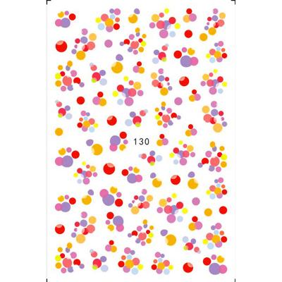 China Fashionable EB129-EB143 Raninbow Dot Geometry Nail Stickers 3D Cartoon Bear  Nail Art Decals for sale