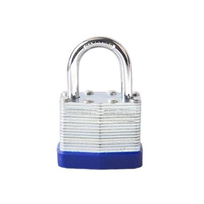 China High Security Durable 50MM Self Laminated Laminated Steel Padlock Plated Steel With Hardened Steel Shackle for sale