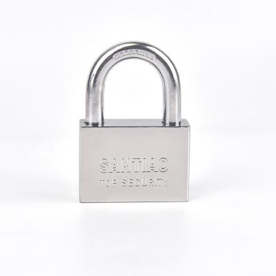 China Cheap And Popular 40MM Silver Durable Factory Wholesale Bow Type Vane Iron Padlock Durable High Security for sale