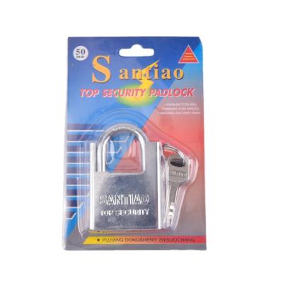 China High quality durable 40 factory price high quality shackle protected silver color iron computer padlock for sale