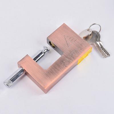 China Custom Modern High Quality Direct Sales Solid Color Safety 80MM Durable High Gradient Pink Eco-Friendly Padlock With Master Keys for sale