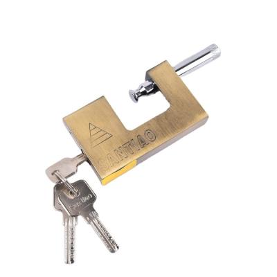 China High Security Durable 100MM Rectangular Heavy Duty Padlock Locks Rectangle Anti Saw Heavy Duty Outdoor Square Iron Pad Locks for sale