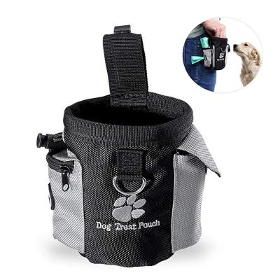 China Sustainable Dog Treat Pouch Drawstring Carry Pet Toys Food Poop Bag Pouch Pet Hands Free Waist Bag Pet Training Product for sale