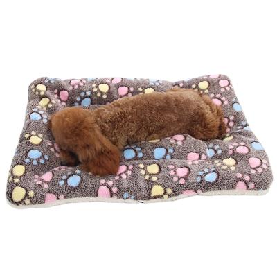 China 6 Sizes Dog Bed Mats Thickened Cat Blanket Soft Fleece Winter Flannel Sleeping Blanket Puppy Pet Sofa Cushion Warm Plush for sale