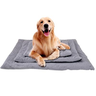 China Amazon Sale Puppy Cat Corduroy Blankets Cushion Pet Sleeping Mat Soft Warm Blanket For Viable Pets for sale