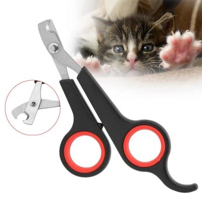 China Dog Cat Nail Cutter Professional Stainless Steel Grooming Pet Nail Trimmers Multicolor Viable Scissors for Puppies Cats for sale