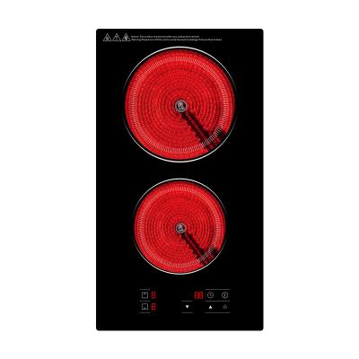 China Built-in infrared electric cooktop double burner cooktop 220v infrared cookers for sale