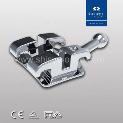 China Orthodontic using 018 022 Orthodontic Metal Mini Roth MBT Braces Mesh Base 3 with hook 345 with hook for sale