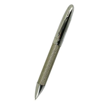 China ACMECN Metal Braid Ball Pen Silver Branded Style 42g Promotional Heavy Ballpoint Pen For Men's Gifts Custom Metal Personalized Pens for sale