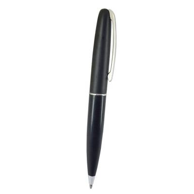 China Office & Pen Twist Action Brand Black Tip Pen Metal Carved Spring Clip School Pen for sale