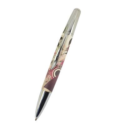 China Promotional Pen ACMECN ODM Model PU Leather Pen Novelty Design Office and School Supplier Mini Pocket Fat Metal Ballpoint Pens for Promotion for sale