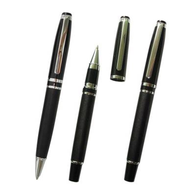 China Ballpoint Pen Roller Pen and Leather Ball Pen Roller Pen and PU Business and Office Fountain Pen Sets for Promotional Gifts for sale