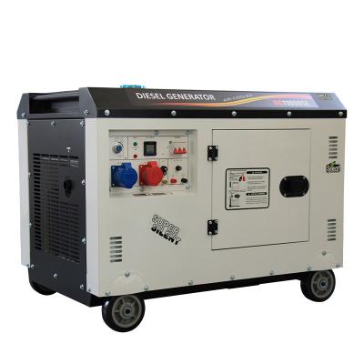 China Four Wheels TAVAS 7.5KW Side Generator Silent Portable Silent for sale