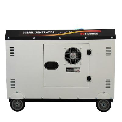 China Four Side Wheels TAVAS 7.5KW Home Use Diesel Generator Industrial Generator Sets for sale