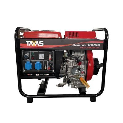 China TAVAS DG3500E 2.8KW Open Frame Diesel Generator Hot Sale DG3500SE for sale