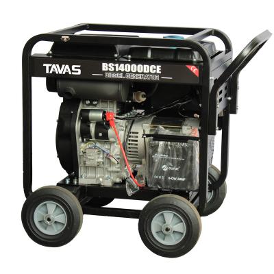 China TAVAS 8KW Open Frame Diesel Generator Agricultural Generator DG11000E for sale