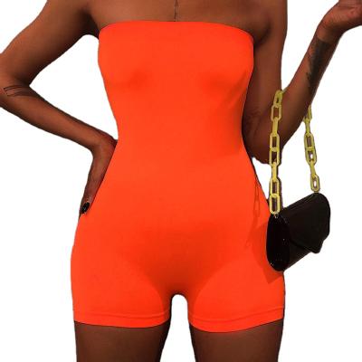 China X00228c Fashion Women Fashion Women Playsuit Viable Hot Sale Neon Rompers Female Elastic Skinny Jumpsuits for sale