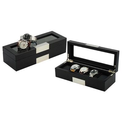 China Popular Custom Color Men's Gift Box Travel Watch Case Storage Box Leather Watch Box for sale