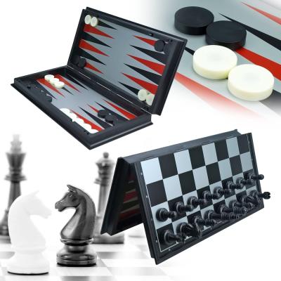 China Chess Controller Playing.and Storage OEM Customized Backgammon 3-in-1 Game Set Chess Controller and Industrial Craft Sets Packing Game Box for sale