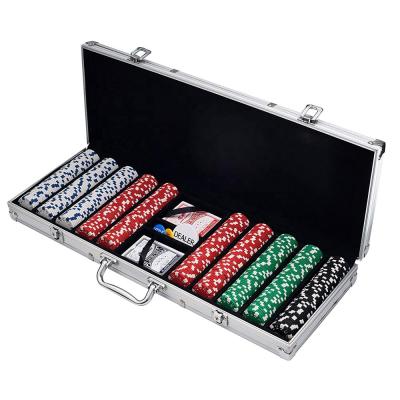 China Clay Custom Poker Chips Set Poker Chip Game Products with Case for Casino for sale