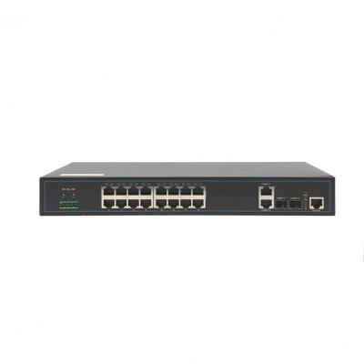 China LACP S2610-18TC Internet Network Switch 10/100/1000Mbps Ethernet Port Switch SNMP IGMP WEB L2 POE SFP Watchdog for GCOM for sale