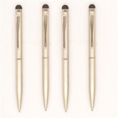 China promotional pen metal ball pen stylus short slim pen with custom logo mini pen for sale