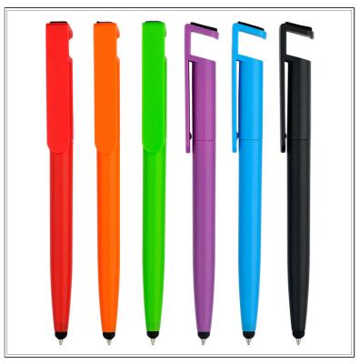 China Promotional Pen 3 in 1 Universal Tablet Holder Touch Ball Pen for Phone Custom 2-Mode Pen for sale