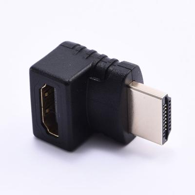 China COMPUTER gold plated 90 degree right angle hd mid hdtv extender adapter male to 3D 4K 1080p adapter female for sale