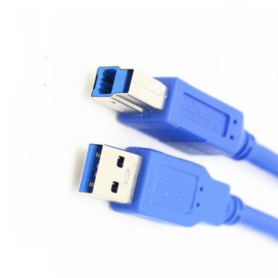 China COMPUTER usb 3.0 device cable 5 Gbps superspeed a male to usb 3.0 b male usb cable blue 0.5M for sale