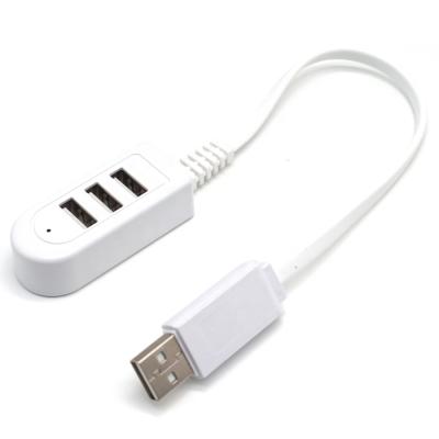 China USB Port Splitter 3 Fast Charging USB HUB 2.0 Universal 3 In 1 Splitter For Air Laptop Tablet Matebook 30cm for sale