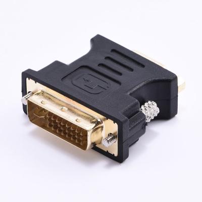 China Plug and play high quality DVI 24+5 male to female VGA adapter converter dvi to VGA adapter for computer for sale