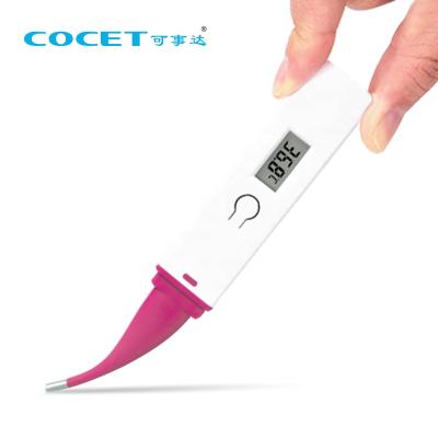 China Plastic Easy Instant Read Digital LCD Screen Digital Thermometer Custom Flexible Tip for sale