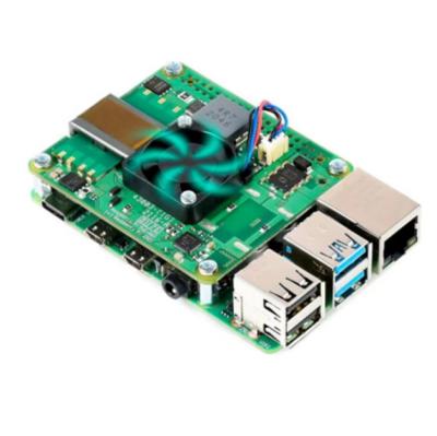 China AIROBOTMAKE universal for Raspberry Pi POE+ HAT 4/3B+, supports 802.3At Poe standard with , with controllable brushless fan for sale