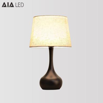 China Modern E27 Fabric Stand Touch Switch Indoor Led Table Light Indoor Led Table Lamp For Bedroom for sale