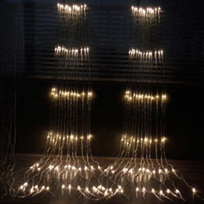 China Curtain Waterfall Lighting Led Colorful Lights String Christmas Light Waterproof Outdoor Background 1.5X2M for sale