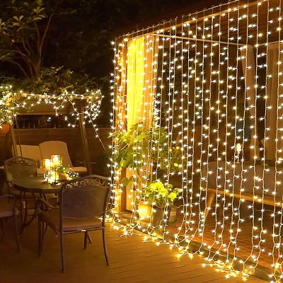 China Manufacturers Wholesale LED Curtain Lights Set String Christmas Lights Indoor Outdoor 1.5X2M Customization for sale